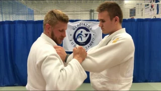 Дзюдо.Бросок с рукавами.+передняя+задняя  Judo.Sode Tsurikomi Goshi.+tai otoshi+osoto gari