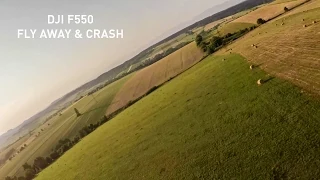 DJI F550 Fly Away & Crash