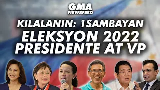 Kilalanin: 1Sambayan Eleksyon 2022 president at VP nominees | GMA News Feed