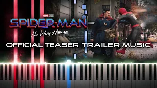 SPIDER-MAN: NO WAY HOME - Official Teaser Trailer Music (Synthesia Piano Tutorial)+SHEETS