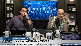 DNA, Moon, & Jupiter Prove Creator | Adrian - Texas | Atheist Experience 23.25