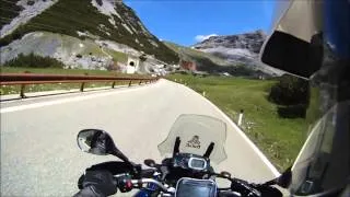 Stelvio pass on a Super Tenere