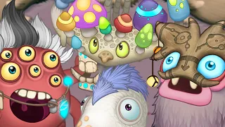 Roarick, G'Day, Mushaboom, Enchantling - Magical Sanctum Quartet (My Singing Monsters)