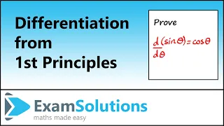 How to differentiate Sin θ from first principles | ExamSolutions