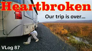 RV Life in Alaska. SAD HIGHWAY Trip. RVing Dempster Hwy. RV Fulltime Living. wild RV adventure