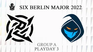 NiP vs RGE @Villa | Six Major Berlin 2022 | Playday 3