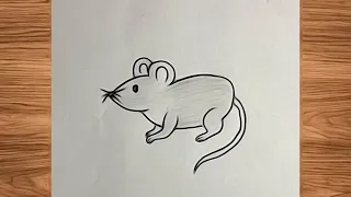 how to draw a Mouse| Pencil drawing @Haaniartclub