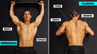 Entrenamiento en Casa DOMINADAS y FLEXIONES (Todos los Niveles)