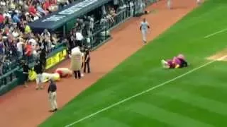 Ketchup, Mustard, and Onion Race at Indians Game