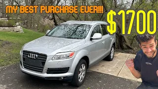 I Fixed a Super Cheap Audi Q7 For COMPLETELY FREE! No Start Diagnostic