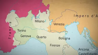 Carta animata - La formazione del Regno d'Italia