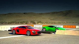 Audi R8 V10 Plus vs. Lamborghini Huracán Drag Race | Forza 6