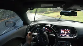 SLIDING EVERY TURN IN THE RAIN IN MY SRT 392! *CLOSE CALL*