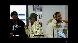 Dababy runs into lil durk and lil baby in icebox while recording music video