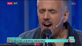 Alejandro Lerner y "La isla de la buena memoria" en Los Leuco