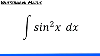 Integral of sin^2 x