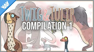 Adventures of Two Dinos - Compilation 1 | Twig & Tulip Dinosaur Comic Dub