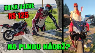 KOLIK UJEDE APRILIA RS 125 NA PLNOU NÁDRŽ? | POŘÁDNEJ 2T | 10. DÍL