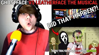 ♪ GHOSTFACE vs LEATHERFACE THE MUSICAL - Animated Parody Song @lhugueny REACTION!