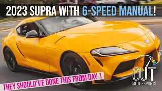 2023 Toyota Supra 6-Speed MANUAL Review: Technically Worse, Way More Fun