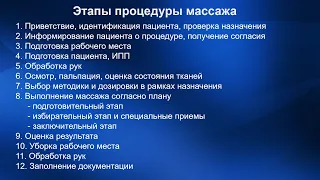 1.12 Границы массируемых областей. Этапы процедуры массажа | Классический массаж. Цикл 1