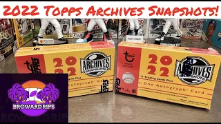 Guaranteed Autos! 2022 Topps Archives Snapshots Review!