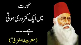 Urdu Hindi Quotes // Zalim K Marne Par Malool Hona Rohaniyat E Ghazali // @Alfaz-786