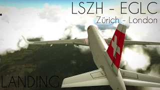 LSZH - EGLC | JARDESIGN A320 | LANDING