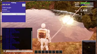 Fishing in Unreal Engine game - 1st prototype