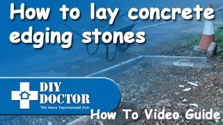 Laying Concrete Edging Stones to a Driveway