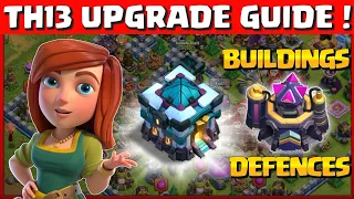 Town Hall 13(Th13) Upgrade Guide(Hindi) | Upgrade Guide Th13 - Clash of clans