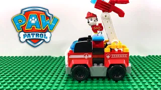 How To Build Mega Bloks Nickelodeon Paw Patrol Movie Marshall's City Fire Rescue