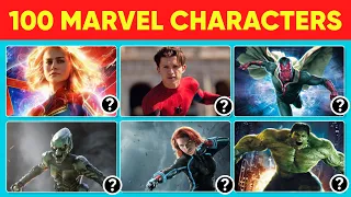 Guess The Marvel Character In 3 Seconds - 100 Marvel Characters CHARACTERS)