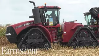 Farm Progress Show Corn Harvest Demo: Case IH Quadtrac And Combine