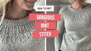 🌿НЕЖНЫЕ КОЛОСКИ ДЛЯ ВЯЗАНИЯ КОКЕТКИ СПИЦАМИ🌿Fabulous and easy knitting pattern