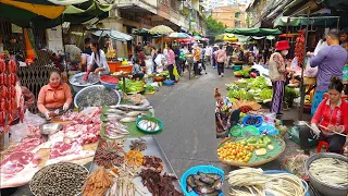 Cambodia Mixed Street Food In Phnom Penh - Seafood, Vegetables, Fish, Shrimp, & More
