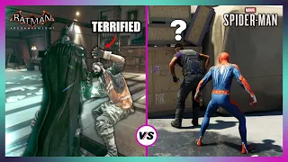 Batman Arkham Knight vs Marvel's Spider-Man - Enemy AI Comparison