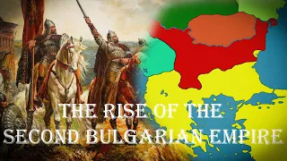 The Rise of the Second Bulgarian Empire - Balkans 12th century map