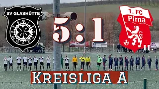 SV Glashütte vs. 1.FC Pirna II. 🖤🤍 Kreisliga A ⚽️ 11.03.2023 | Highlights