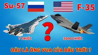 So sánh F-35 của Mỹ và Su-57 của Nga đâu là ông vua bầu trời | F-35 & Su-57