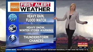 First Alert Weather Day for possible flooding and heavy snow in Arizona