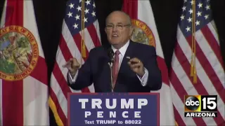 FULL: Rudy Giuliani ANNIHILATES "Criminal Hillary Clinton" at Donald Trump rally in Tampa, FL