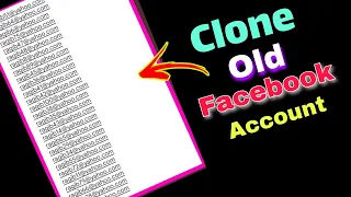 How to clone old Facebook account | New method √ 101℅ working || Best cloneing Trick 2023