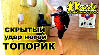 Скрытый удар ногой Топорик | Киокусинкай каратэ | MMA | Kyokushinkai Karate | IKO | Единоборства