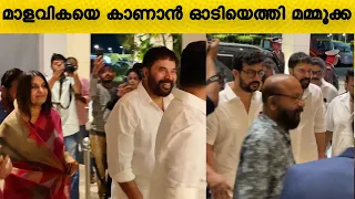 മമ്മൂക്ക വരും എന്ന് പറഞ്ഞാൽ വന്നിരിക്കും 🔥 | Mammootty mass entry in malavika jayaram reception