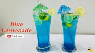 Blue Lemonade | Blue Lagoon Mocktail By Siblings Kitchen