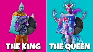 King of The Cubes vs The Cube Queen in Fortnite (The Origin's Anthem vs Queen's Anthem Music)