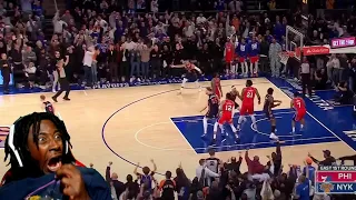 4TH QUARTER MALFUNCTION! "New York Knicks vs Philadelphia 76ers Game 2 Full Highlights REACTION!