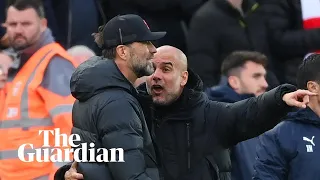 Klopp and Guardiola both unhappy with referee after Anfield clash