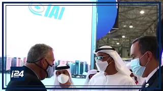 UAE Crown Prince visits Israel's pavilion at Dubai Airshow